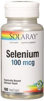 Solaray Selenium Organically Bound mcg Capsules, 100 Count