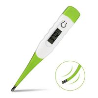 Precision Digital Medical Thermometer,Baby Waterproof Thermometer Accurate and Fast Readings,Oral Armpit and Rectal Thermometer for Kids Infants and Adults1 PC,Light Green