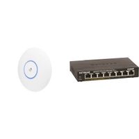Ubiquiti Networks Unifi 802.11ac  Access Point & NETGEAR 8-Port Gigabit  Switch with 4-Port PoE