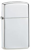 Zippo Sterling Slim High Polish Pocket Lighter, Silver