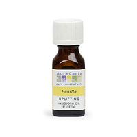 Aura Cacia Vanilla Essential Oil (in jojoba oil) | 0.5 fl. oz. | Vanilla planifolia