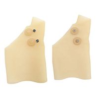 VORCOOL 1 Pair of Magnetic Therapy Wrist Hand Thumb Gloves Waterproof Elastic Silicone Gel Wrist Support Brace with Thumb Hole for Hand Arthritis Pressure Pain Relief (Women)