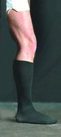 Total Support Men's Dress Sock 18mmHg (Large, Navy)