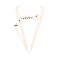 Personal Body Fat Caliper, 2 Colors Fat Measuring Clip, Download Body Fat, Weight And Body Measurement Chart For Men & Women Free Mini E-book On Weight Loss Tap(White)