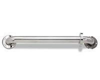 Plumb Pak PP1905PS 1.25 In. x 42 In. Straight Grab Bar with Cover Flange, Polished Stainless Steel, 42 Inch