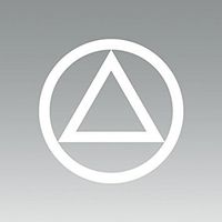 Alcoholics Anonymous Logo - Vinyl 6" wide (Color: WHITE) decal laptop tablet skateboard car windows stickers