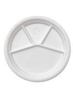 Namaste 100 Party Dinner Plates,12.5 inch Platter Size, Eco-friendly Compostable Microwave Safe Biodegradable, Heavy Duty