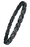 IonTopia Ladies Magnetic Bracelet Arthritis Pain Relief Titanium Magnet Therapy for Women Athen Wristband with Links Removal Tool, Black