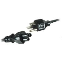 PRO ELEC 32712V86 Mains Power Cord, NEMA 5-15P, IEC 60320 C5, 6 ft, 1.8 m, Black