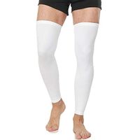 N'joy Maklulu Compression Leg Sleeves (1 Pair) 2019 Breathable Fabric with UV Resistance-XXXL(White)