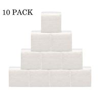 10 Pack White Paper Hand Towels Pack of 60 Sheet Tissues Napkin (White, 10 Pack)