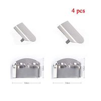 CBT Supply Stainless Steel Finger Guard Knife Finger Guard for Cutting - Finger Protector with 2 Adjustable Rings 4 Pack