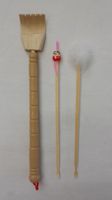 Oriental Handmade Natural Bamboo Ear Pick Ear Wax Remover and Back Scratcher (Extendable), 3 Pcs/Set