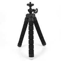 Flexible Sponge Octopus Mini Tripod with Wireless Remote Shutter for iPhone Mini Camera Tripod Phone Holder Clip Stand