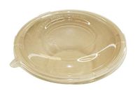 [250 SETS] 22 oz Round Disposable Bowls with Lids - Natural Sugarcane Bagasse Bamboo Fibers Sturdy Twelve 22 Compostable Eco Friendly Environmental Paper Bowl Alternative 100% by-product Tree Free