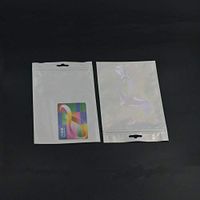 Bluemoona 20 Pcs - 200x120mm Resealable Cello Bags Poly with Hang Holes Tag Zip Sleeve OPP DIY Self