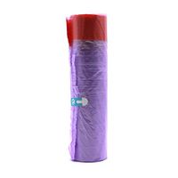 FitHom 18x20inch Garbage Bags,Small Trash Bags Clear Purple Household Thickening Point-Cut Wastebasket Bags with Draw String,for Kitchen Bathroom Office Trash Recycling,1 Rolls/15 Bags