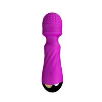Mini Wand Massager Handle Cordless Waterproof Massage with 12 Powerful Speeds, Portable Rechargeable Electric Massager for Back Neck Shoulder Legs