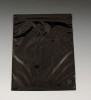 10" x 12" Colored Reclosable Poly Bag - Black (2 mil) (1000 Bags) - AB-270-37B