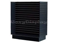 SC-H-UNIT/BK Black Slatwall Merchandiser Unit Knockdown, Also available in Maple/White/Cherry Color