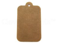 100 CleverDelights Kraft Gift Tags - 3" x 1.75" inch - Round Top Hang Tags - For Gifts, Crafts, Party Favors, Price Tags - Thick Heavy Duty - 3 Inch