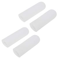 4 Pieces Gel Finger Cover, Silicone Finger Cots, Finger Protector for Women and Men, Great for Trigger Finger, Finger Cracking, Finger Arthritis, Finger Callus