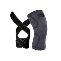general3 SKDK Kneecap 3D Weaving Knee Brace Pad Protect Breathable Running Support MMA Pad for Men Women (Black, L)