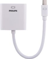 Philips Mini DisplayPort to VGA Adapter, Unidirectional, Works with Projectors, Laptops, Tablets, Mac and PC Compatible, Fits Thunderbolt 1 and 2 Ports, Compact and Portable Design, White, SWS9200A/27