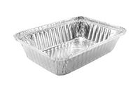 Disposable Aluminum 2 1/4 Lb. Oblong Pan with Board Lid #250L (50)