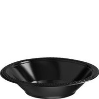 12oz Plastic Bowls | 20ct (Jet Black)