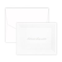 Personalized Plateau Note - Embossed (White)