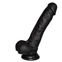 TT#UU250 7-inch Safety Medical Silicone Ð`ịl'Ďɔ True Hands-Free Waterproof Safety, Strong Suction Cup-Reusable (Color: Black)