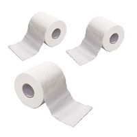 Roll Paper Towels, 3 Layers Ultra Plush Toilet Paper, Hygienic Roll Paper Paper Towels Hollow Replacement Roll Paper, 100% Natural Wood Pulp Kitchen Paper Bath Tissues (3 Roll)