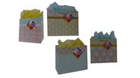 Flomo 12PC Horizontal Victorian Elegance Jumbo Matte Gift Bag