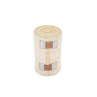 NexSkin 3" Organic Latex Free American Cotton - Comfort Elastic Bandage with Clip Fasteners - Beige, Single Pack