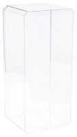 Pioneer Plastics Clear Acrylic Beveled Edge Display Case, 7" x 6" x 15.5"