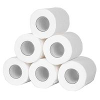 Thethan 2/4/6 Roll Toilet Paper Bulk Roll Bath Tissue Bathroom White Soft 4 Ply for Home