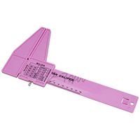 Julitech Personal Body Fat Loss Tester Calculator Caliper Fitness Clip Fat Measurement Tool Slim Chart Skinfold Test Instrumen, 3 Colors for Choose,Pink