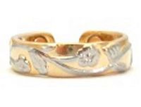 Beautiful Copper Magnetic Ring Adjustable Floral Vines