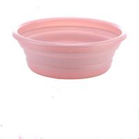 Ulalaza Collapsible Wash Basin with Hanging Hole Lightweight Folding Basin for Home Kitchen Outdoor Camping