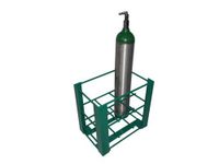 FWF Heavy Duty Oxygen Floor Rack Holds 6 (D OR E Style) Cylinder Diameter 4.3" Made in USA