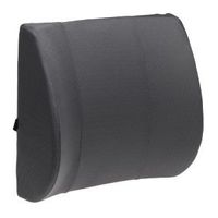 (Gray) Lumbar Cushion Pillow Orthopedic Wedge Synthethic Leather