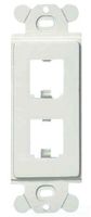 Gfci Module Frame, Mini Com, 2 Port, White