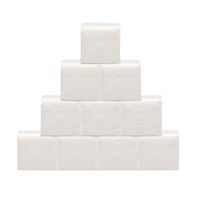 10 Pack White Paper Hand Towels Pack of 60 Sheet Tissues Napkin