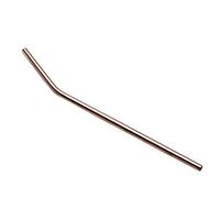 Swyss 1 PC 6mm Diameter Stainless Steel Straws,Replacement Reusable Metal Drinking Straws Washable (Rose Gold, Bent 21.5cm)