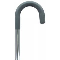 Adjustable Aluminum Crook Cane (Silver)