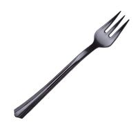 WNA 100 Count Petites Tasting Forks, 4.2", Black