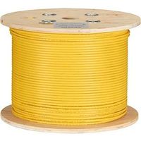 Black Box 1000' CAT6A 650MHz Solid Bulk Cable F/UTP CMP Yellow