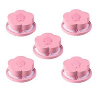 4 Pieces Washing Machine Floating Lint Mesh Bag Hair Filter Net Pouch, Household Reusable Floating Washing Machine Filter Washer Lint Trap (Orange, 6 Pcs)