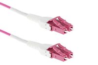 2M LC-LC OM4 40G 50/125 Multimode Duplex Uniboot Fiber Patch Cable, Violet